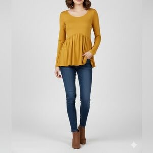 Agnes & Dora Babydoll MuseTop Long Sleeve Size XS 0-2 NWT*